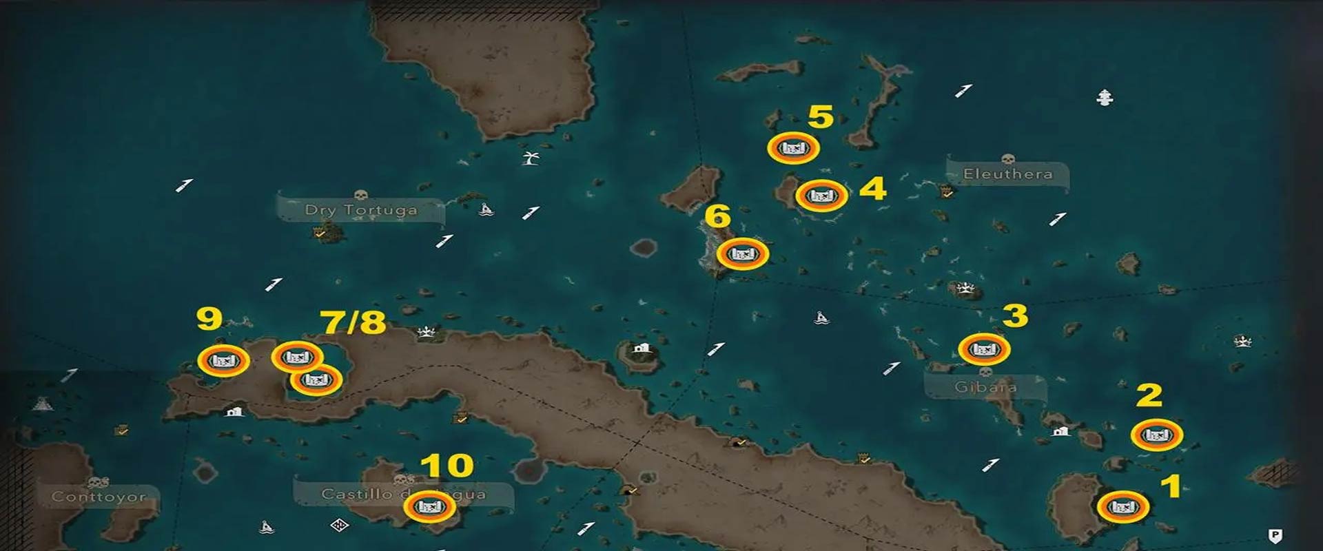All Treasure Maps In Assassin’s Creed Black Flag Resynced