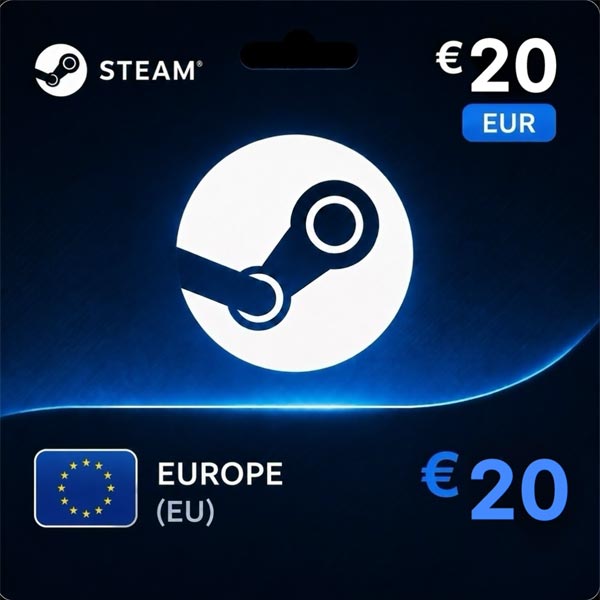 گیفت کارت ۲۰ یورو استیم STEAM اروپا