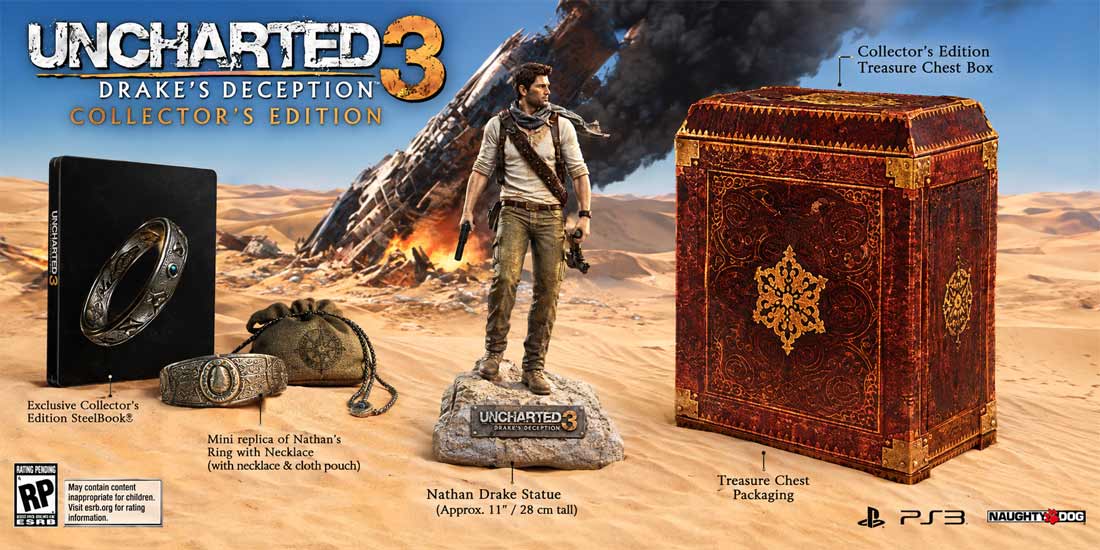 Uncharted 3 Drake’s Deception Collector’s Edition – P4 Version – کالکتور ادیشن آنچارتد ۳